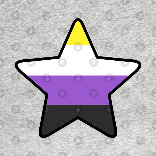 Non-binary Pride Star by SimplyPride